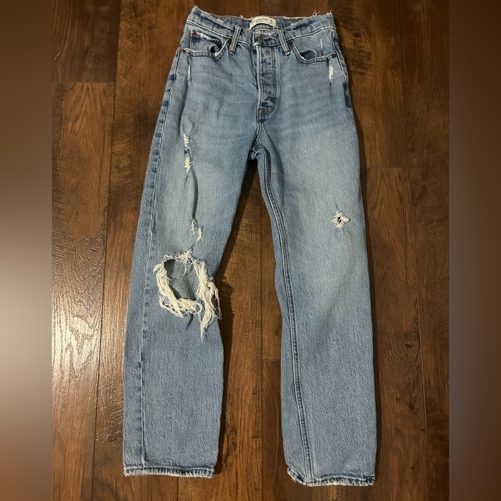 Abercrombie & Fitch Dad High Rise Jeans 25S